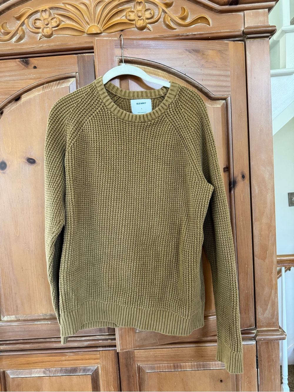 10% Cotton Waffle Knit Sweater